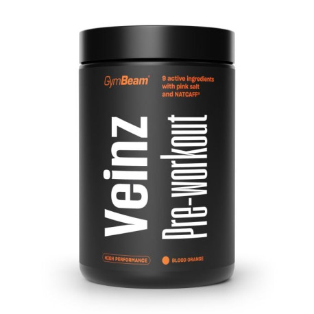Veinz Pre-Workout – GymBeam – Blood Orange – 500 g