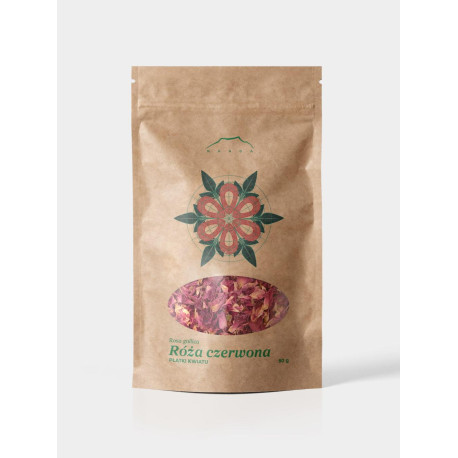 Getrocknete Rosenblätter – rote Blütenblätter 50 g