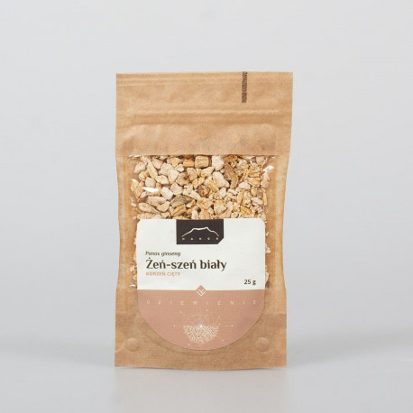 Weißer Ginseng - Panax Ginseng - 25g geschnittene Wurzel