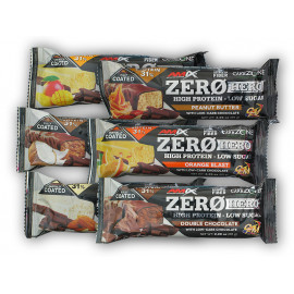 Zero Hero High Protein Riegel mit niedrigem Zuckergehalt 65g - Doppelt Schokolade