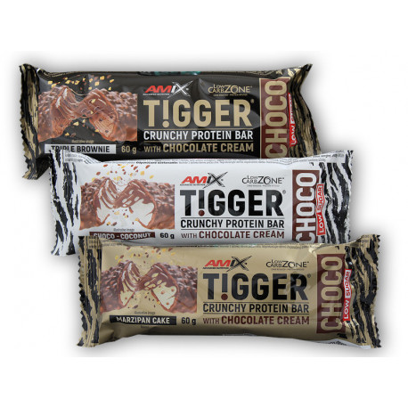 Tiger Choco High Protein Crispy Bar 60g - Dreifach Brownie