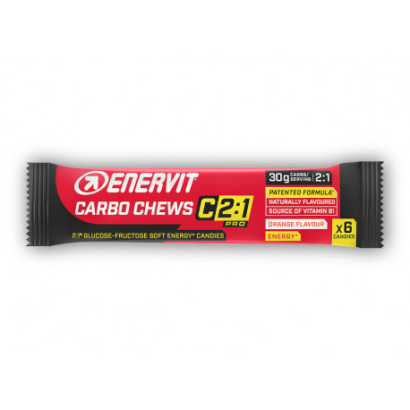 Carbo Chews C2:1 34g 6 Gelatinen - orange