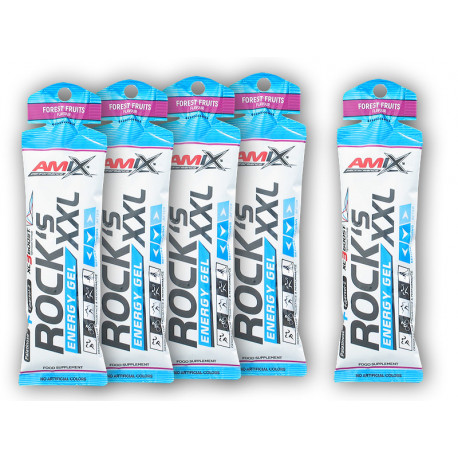 4x Rocks Energy Gel XXL 65g + 1x GRATIS - Waldfrüchte